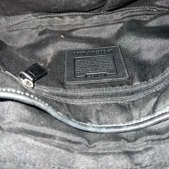 Coach Black Leather Soho Shoulder Bag with Silver Accents# F10188 - Picture 11 of 12